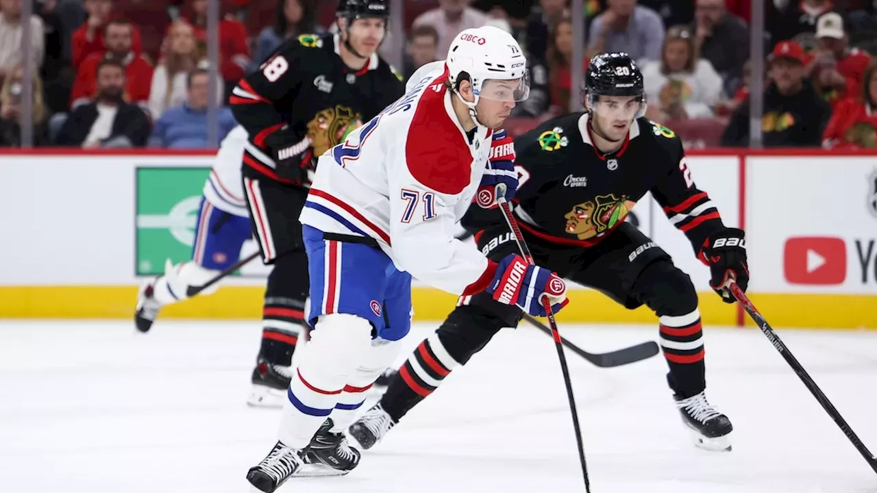 Canadiens Stun Blackhawks with 4-1 Win, Thanks to Jake Evans' Dominance