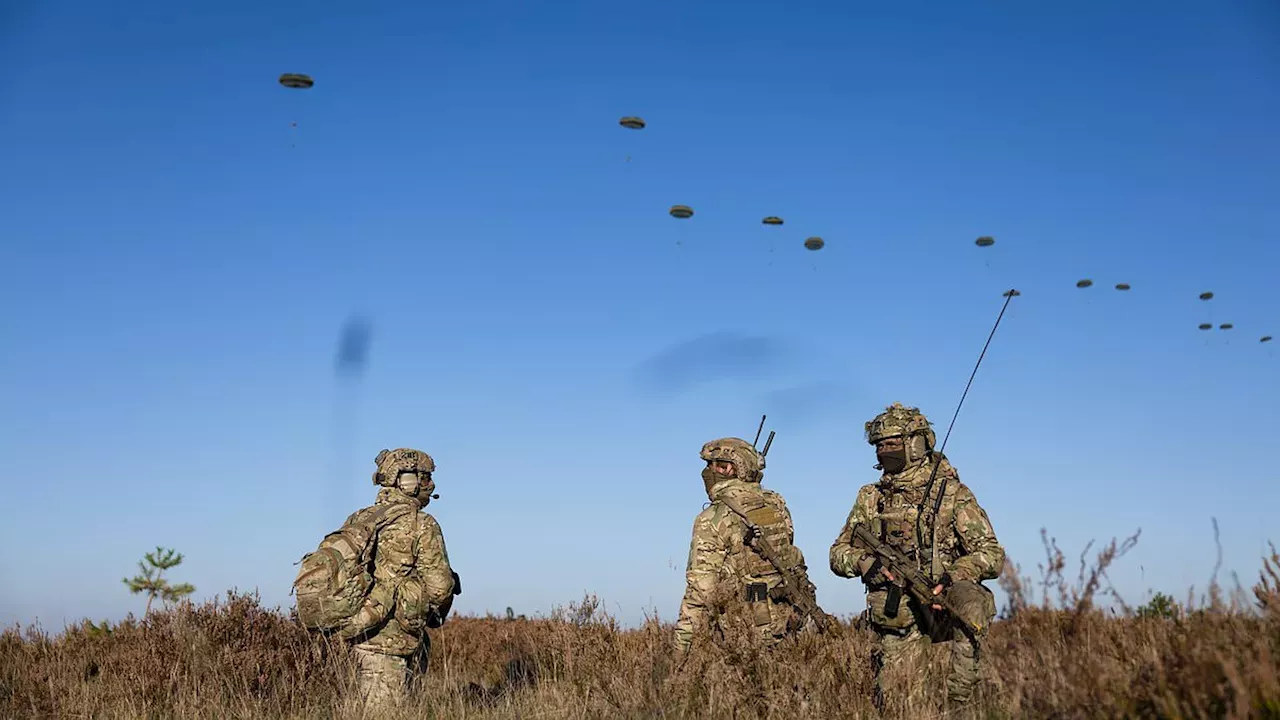NATO's Drone Shield: British Paratroopers Execute Massive German Drop