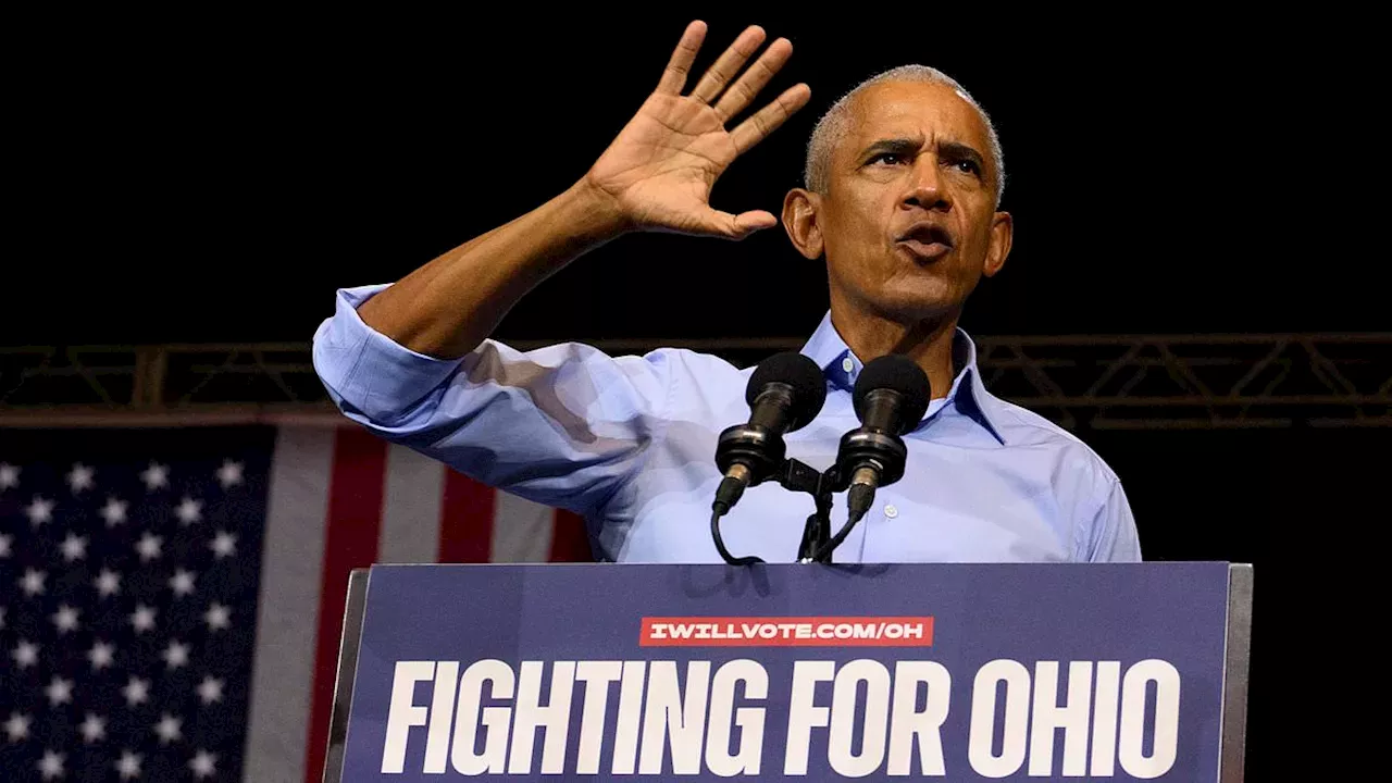Gold Decor and Truth Social: Obama and Trump Clash in Swing State Showdown