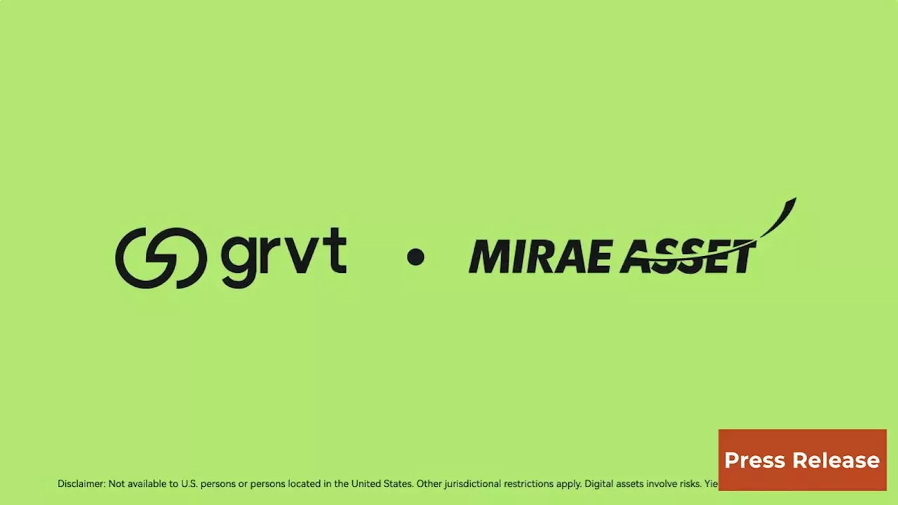 TradFi Meets Onchain: Mirae Asset and Grvt Launch Tokenized Funding Notes
