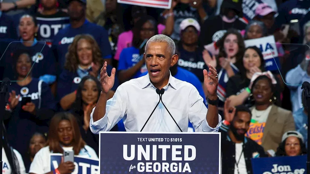 Obama mocks Trump over White House redesign: 'He's got it looking like Saddam Hussein opened a Cheesecake Factory'
